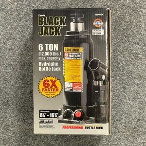 Torin Black Hydraulic Bottle Jack 6 Ton NWT